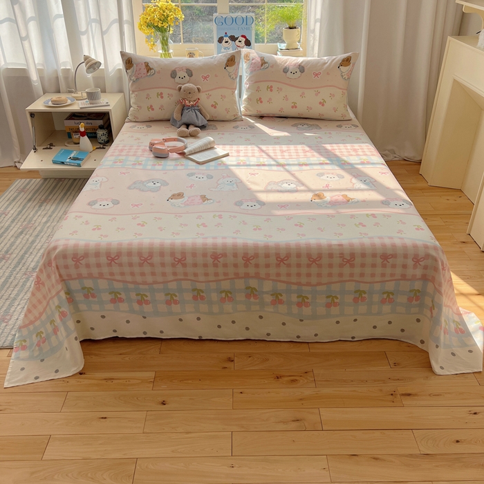 91家纺网 家纺一手货源 找家纺 （总）六巷胡同 2026新款40支全棉13070卡通单品床单