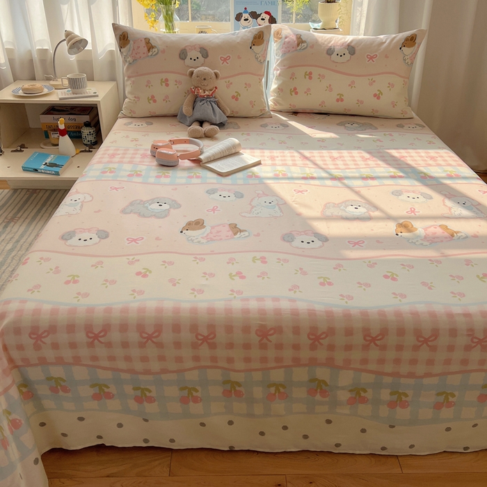 91家纺网 家纺一手货源 找家纺 （总）六巷胡同 2026新款40支全棉13070卡通单品床单