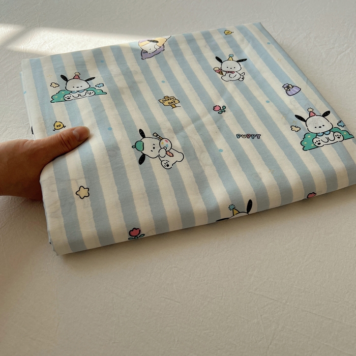 91家纺网 家纺一手货源 找家纺 六巷胡同 2026新款40支全棉13070卡通单品床单 床单叠拍图