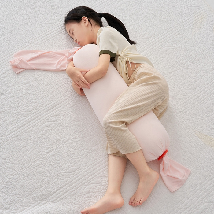 良品汇馆 2026新款孕妇抱枕良品侧睡抱枕腰托夹腿侧卧托腹儿童成人抱睡枕枕头枕芯 多功能抱枕-小号-BD少女粉