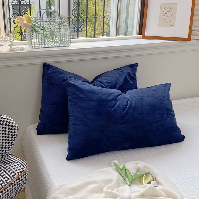 91家纺网 家纺一手货源 找家纺 （总）良品汇馆 2026新款天鹅绒枕头套子纯色保暖柔软枕套