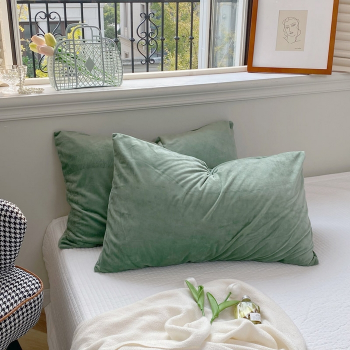 91家纺网 家纺一手货源 找家纺 （总）良品汇馆 2026新款天鹅绒枕头套子纯色保暖柔软枕套