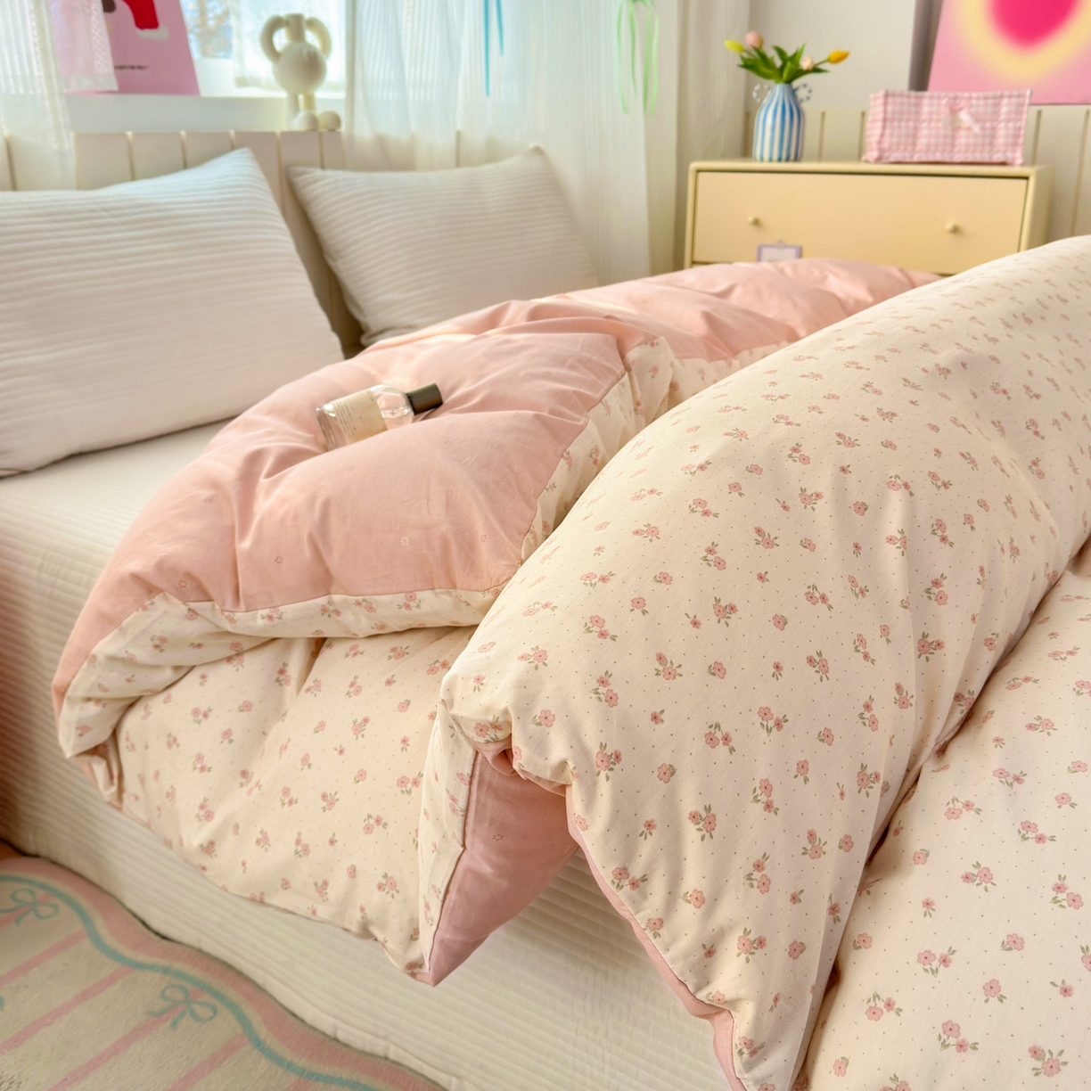 清雅福 2026春夏新款INS小清新40支全棉13372单被套第一批 春之约定