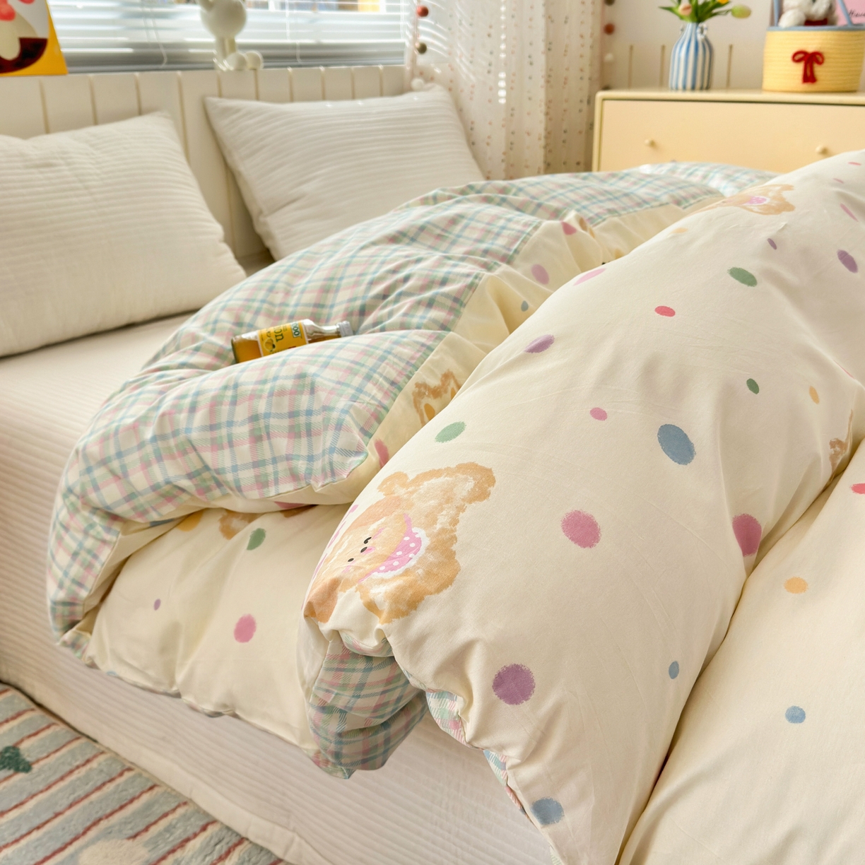 清雅福 2026春夏新款INS小清新40支全棉13372单被套第一批 假日小狗