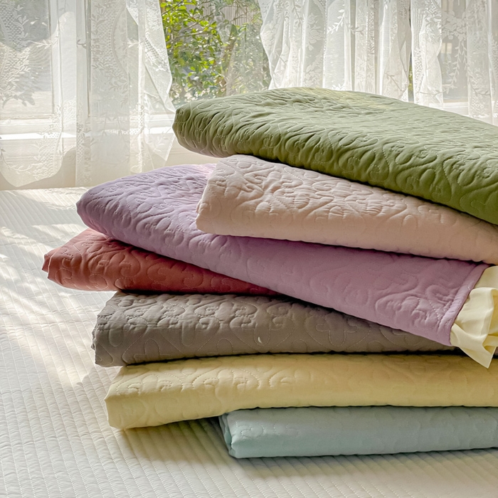 妮可 2026新款全棉纯棉绗缝多功能四季款荷叶边单床盖床盖单件单品床盖 组合图仅供展示不可下单