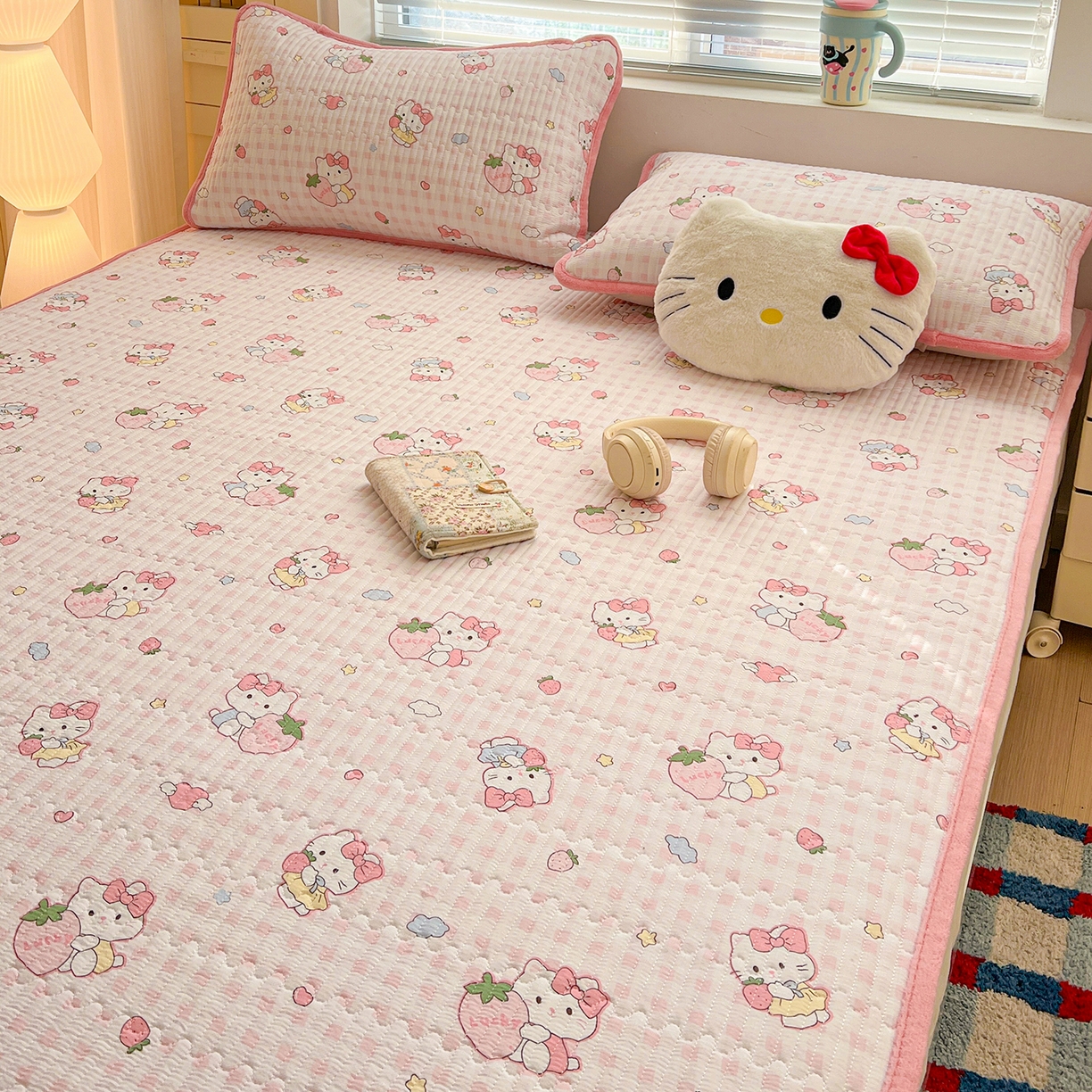 91家纺网 家纺一手货源 找家纺 （总）恒尚居 2026新款A类双层纱牛奶绒夹棉床垫