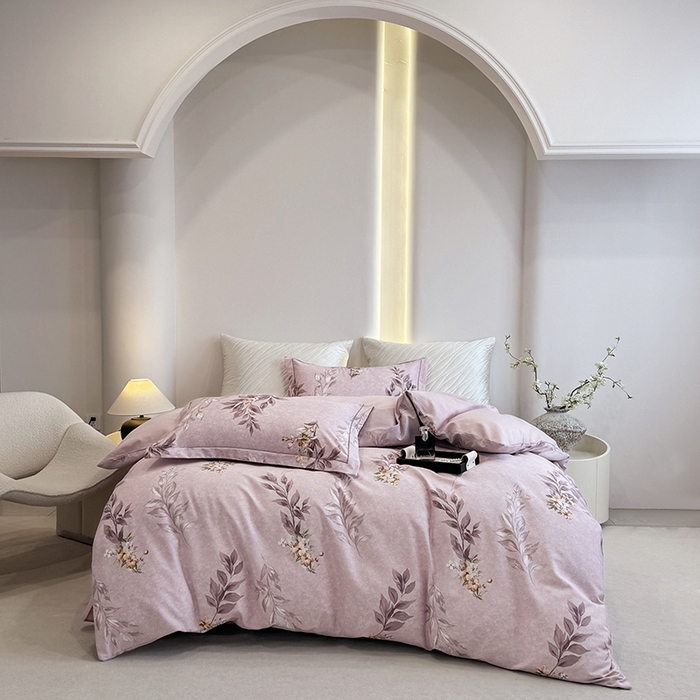 91家纺网 家纺一手货源 找家纺 遇安家纺 2026新款全棉活性印花四件套 漫花