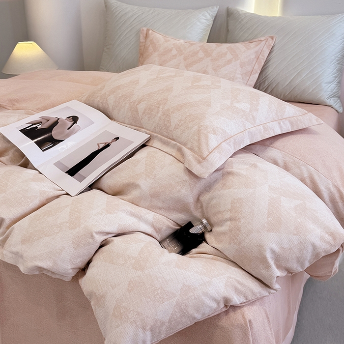 91家纺网 家纺一手货源 找家纺 遇安家纺 2026新款全棉活性印花四件套 维纳斯