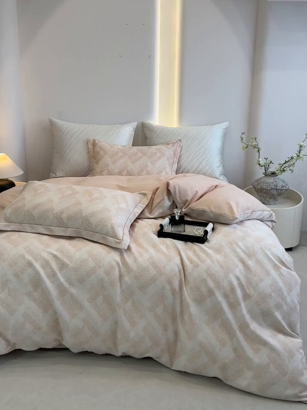 91家纺网 家纺一手货源 找家纺 遇安家纺 2026新款全棉活性印花四件套 维纳斯