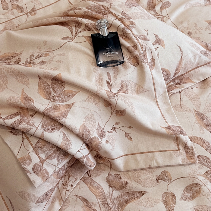 91家纺网 家纺一手货源 找家纺 遇安家纺 2026新款全棉活性印花四件套 烟雨