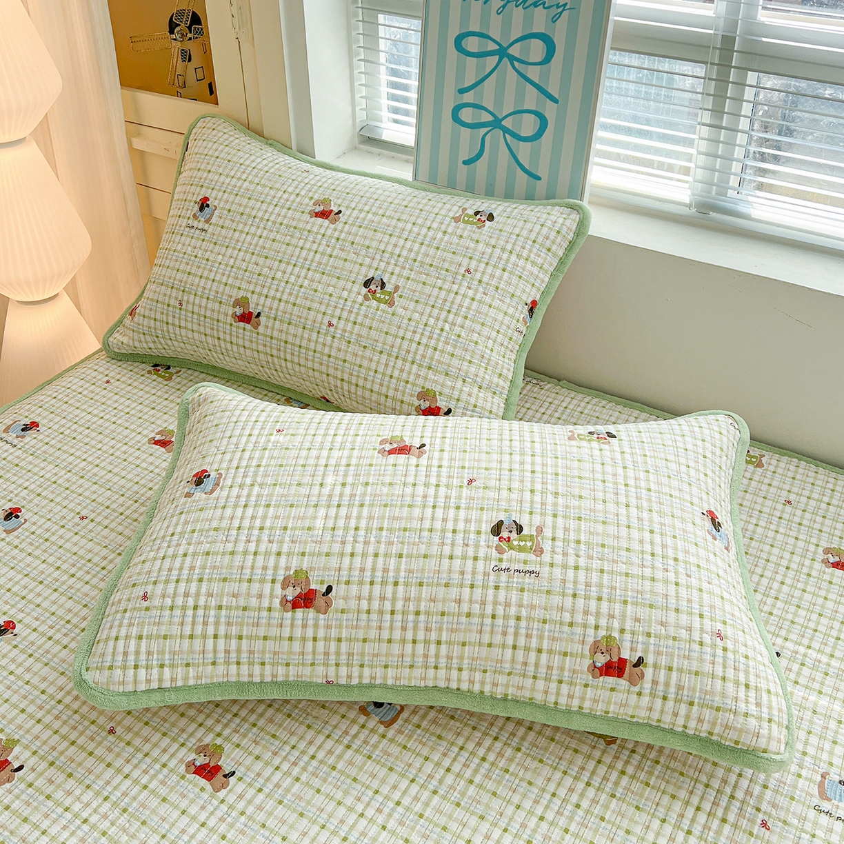 91家纺网 家纺一手货源 找家纺 恒尚居 2026新款双层纱牛奶绒床垫床褥子云感夹棉床单软床垫-秋冬款-链接二 大笨狗