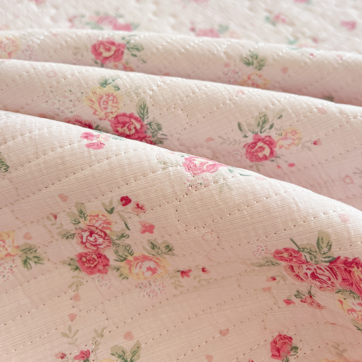 91家纺网 家纺一手货源 找家纺 恒尚居 2026新款双层纱牛奶绒床垫床褥子云感夹棉床单软床垫-秋冬款-链接二 悠然粉