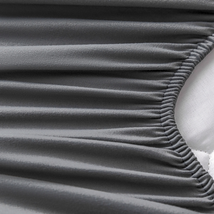 91家纺网 家纺一手货源 找家纺 宇淳 2026跨境外贸水洗棉夹棉单件床签床垫保护套四季通用防滑床罩梦思床垫保护罩三件套非全棉 黑灰