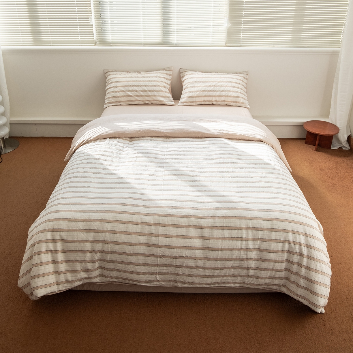 91家纺网 家纺一手货源 找家纺 （总）棉小二 2026新款100%棉色织提花四件套