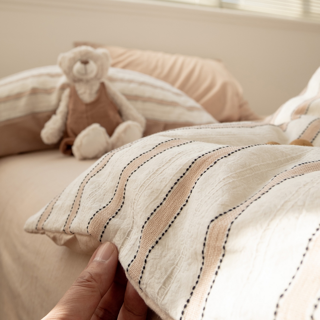 91家纺网 家纺一手货源 找家纺 （总）棉小二 2026新款100%棉色织提花四件套