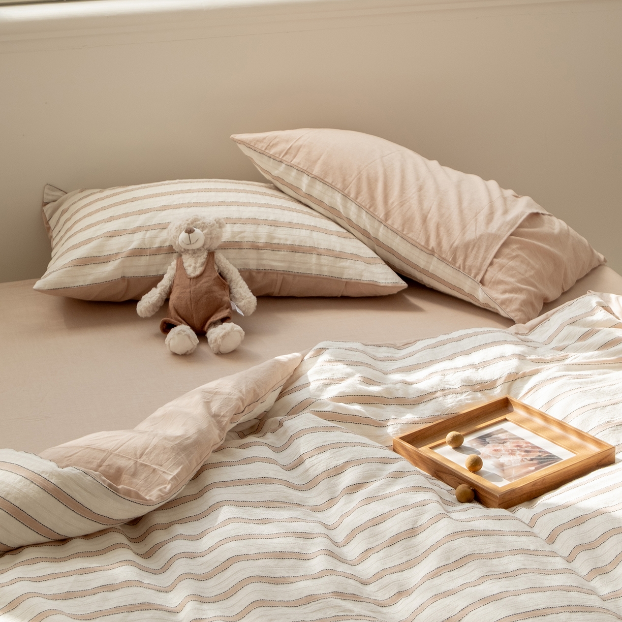 91家纺网 家纺一手货源 找家纺 （总）棉小二 2026新款100%棉色织提花四件套