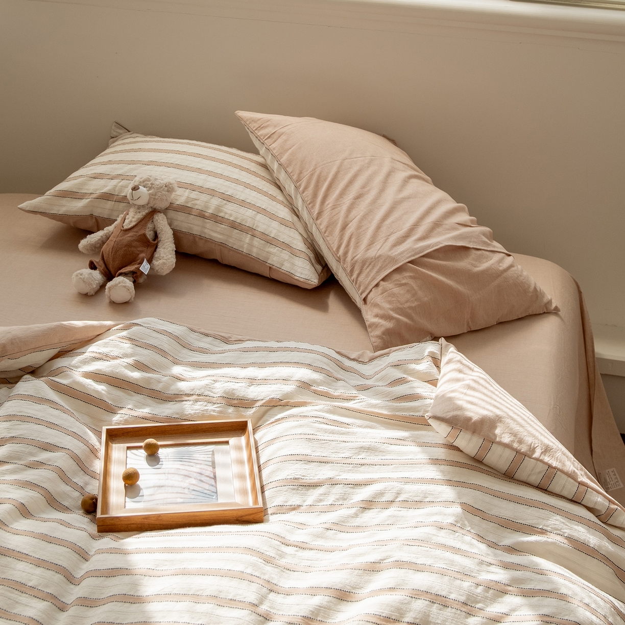 91家纺网 家纺一手货源 找家纺 （总）棉小二 2026新款100%棉色织提花四件套