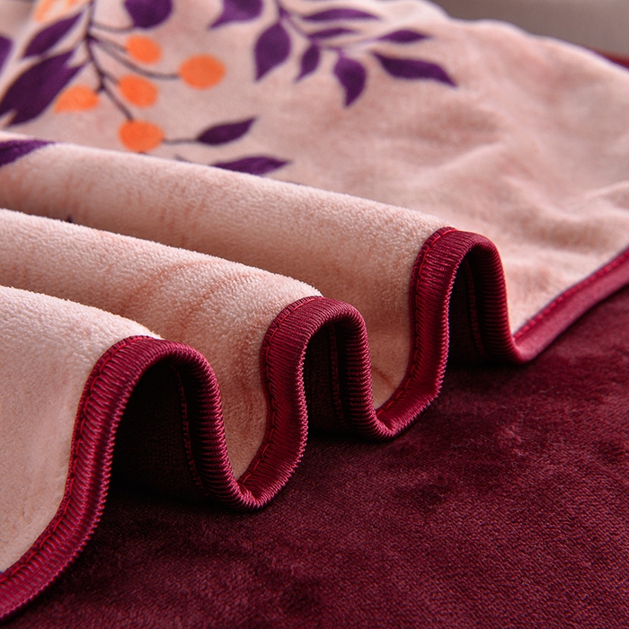 91家纺网 家纺一手货源 找家纺 赫本 2025新品8斤爆品牛奶绒四件套床裙款金雕绒法莱绒四套件  海棠花