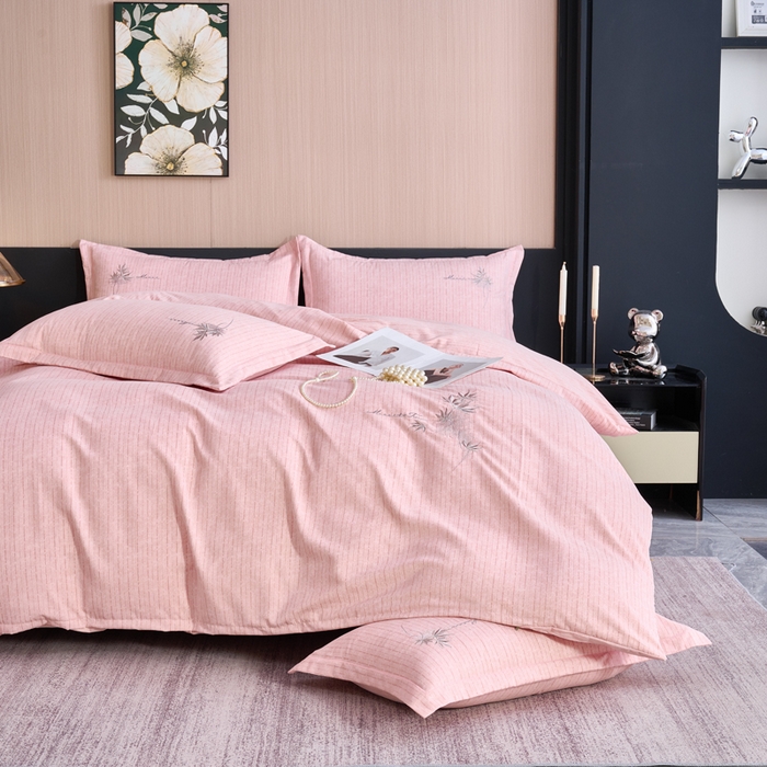 91家纺网 家纺一手货源 找家纺 （总）喜四方 2026年新款加厚全棉印花加绣花四件套