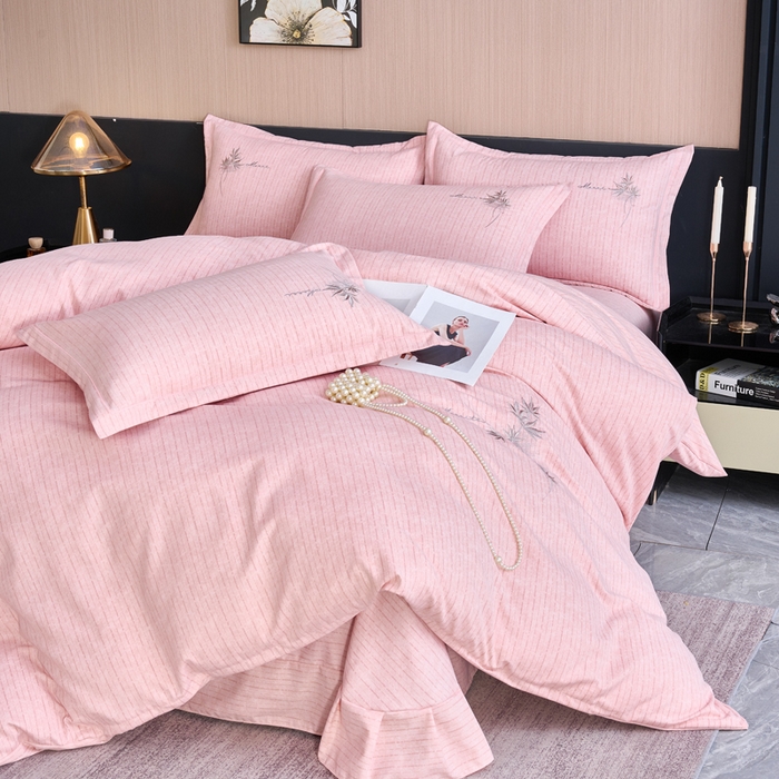 91家纺网 家纺一手货源 找家纺 （总）喜四方 2026年新款加厚全棉印花加绣花四件套