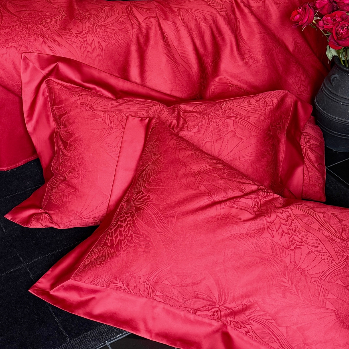 91家纺网 家纺一手货源 找家纺 （总）鹿班家居 2026春季新品100S长绒棉精美提花系列——栖木里（标准会员-20元）