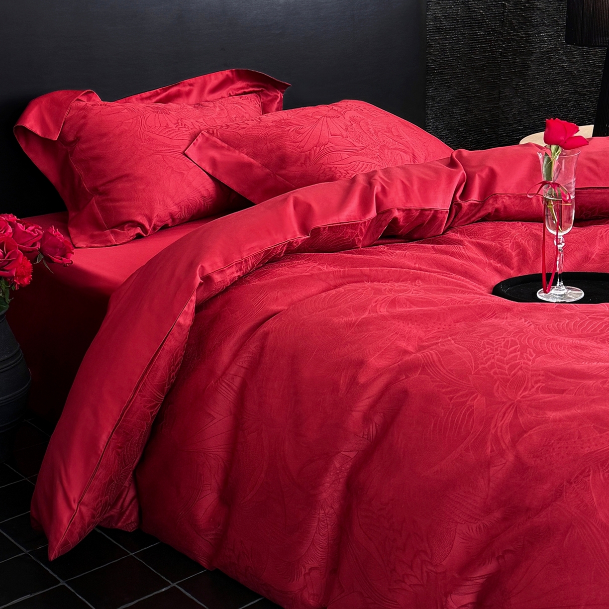 91家纺网 家纺一手货源 找家纺 （总）鹿班家居 2026春季新品100S长绒棉精美提花系列——栖木里（标准会员-20元）