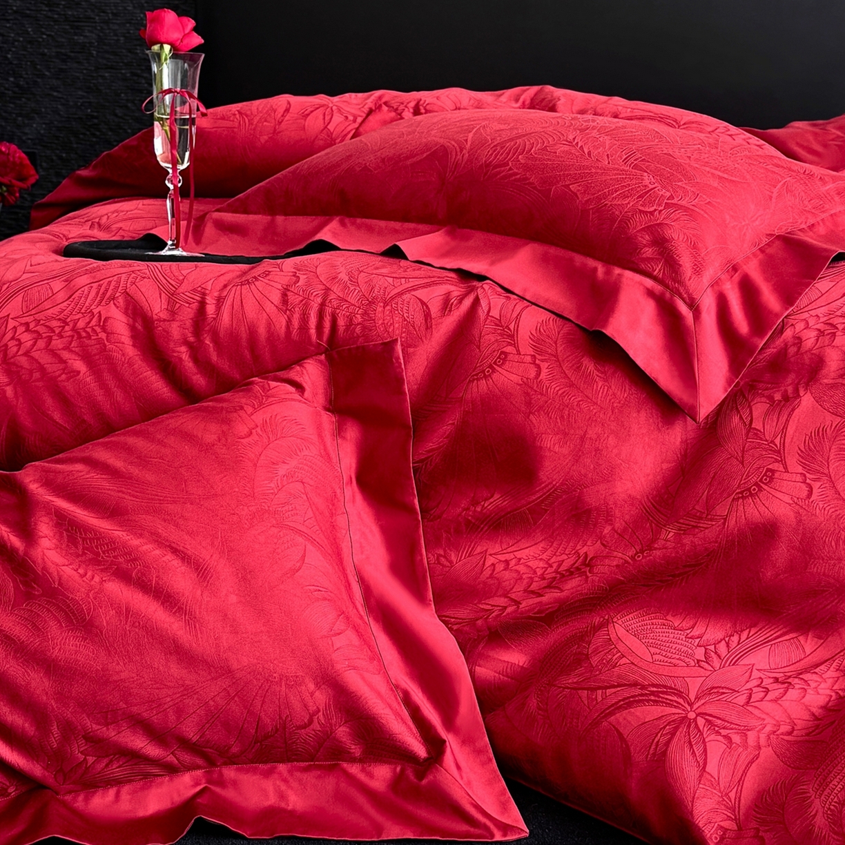 91家纺网 家纺一手货源 找家纺 （总）鹿班家居 2026春季新品100S长绒棉精美提花系列——栖木里（标准会员-20元）