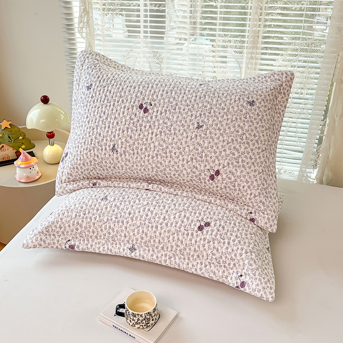 91家纺网 家纺一手货源 找家纺 圣比熊 2025新款A类云朵棉夹棉枕套宿舍单人一只装枕芯内胆套-单人枕套 蝴蝶梦境（压线夹棉）