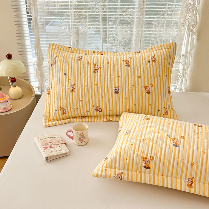 91家纺网 家纺一手货源 找家纺 圣比熊 2025新款A类云朵棉夹棉枕套宿舍单人一只装枕芯内胆套-单人枕套 小星愿（压线夹棉）