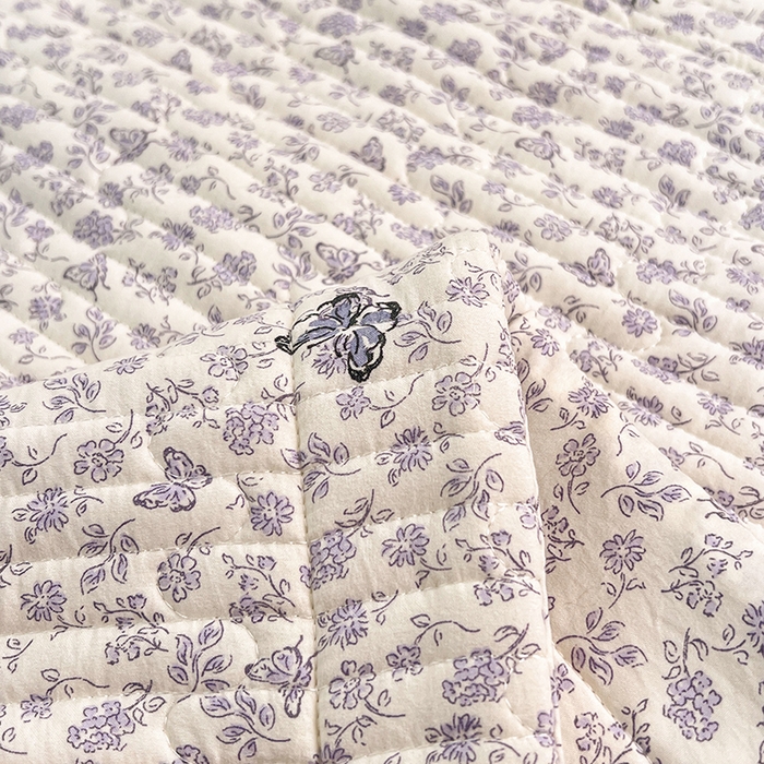 91家纺网 家纺一手货源 找家纺 梦舒羽 2025新款A类云朵棉夹棉枕套宿舍单人一只装枕芯内胆套-单人枕套 蝴蝶梦境（压线夹棉）