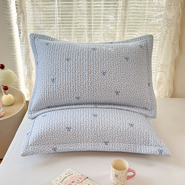91家纺网 家纺一手货源 找家纺 梦舒羽 2025新款A类云朵棉夹棉枕套宿舍单人一只装枕芯内胆套-单人枕套 花屿轻梦（压线夹棉）
