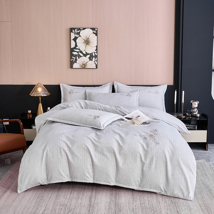 91家纺网 家纺一手货源 找家纺 （总）喜四方 2026年新款加厚全棉印花加绣花四件套