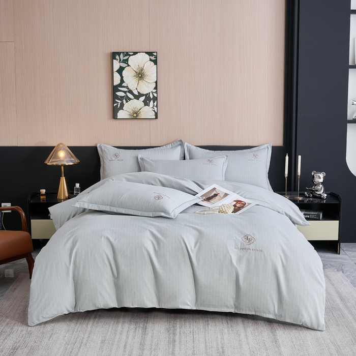 91家纺网 家纺一手货源 找家纺 （总）喜四方 2026年新款加厚全棉印花加绣花四件套