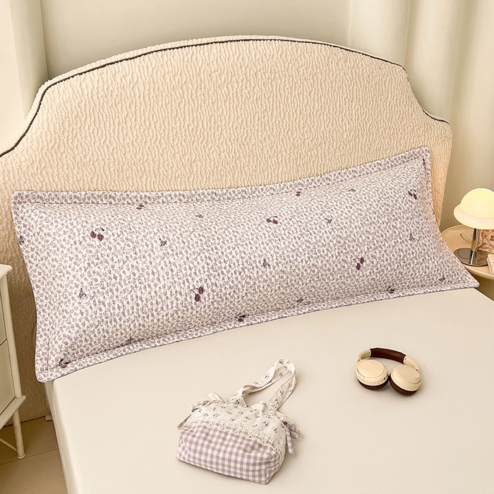 91家纺网 家纺一手货源 找家纺 梦舒羽 2025新款A类云朵棉夹棉枕套宿舍情侣双人加长枕芯内胆套 蝴蝶梦境（压线夹棉）