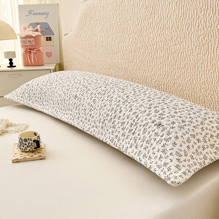 圣比熊 2025新款A类云朵棉夹棉枕套宿舍单人一只装枕芯内胆套-双人枕套 花间迷离（压线夹棉）