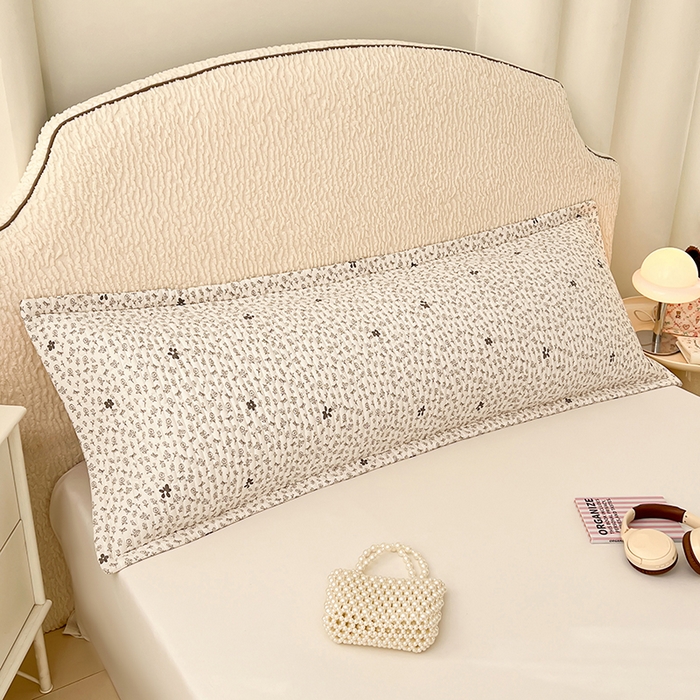 91家纺网 家纺一手货源 找家纺 梦舒羽 2025新款A类云朵棉夹棉枕套宿舍情侣双人加长枕芯内胆套 花无意（压线夹棉）