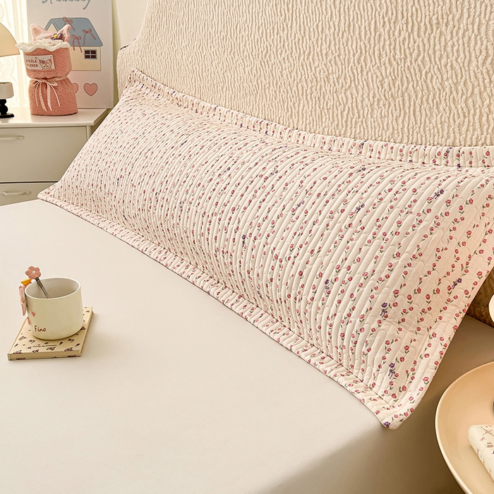 91家纺网 家纺一手货源 找家纺 梦舒羽 2025新款A类云朵棉夹棉枕套宿舍情侣双人加长枕芯内胆套 花漾甜心（压线夹棉）