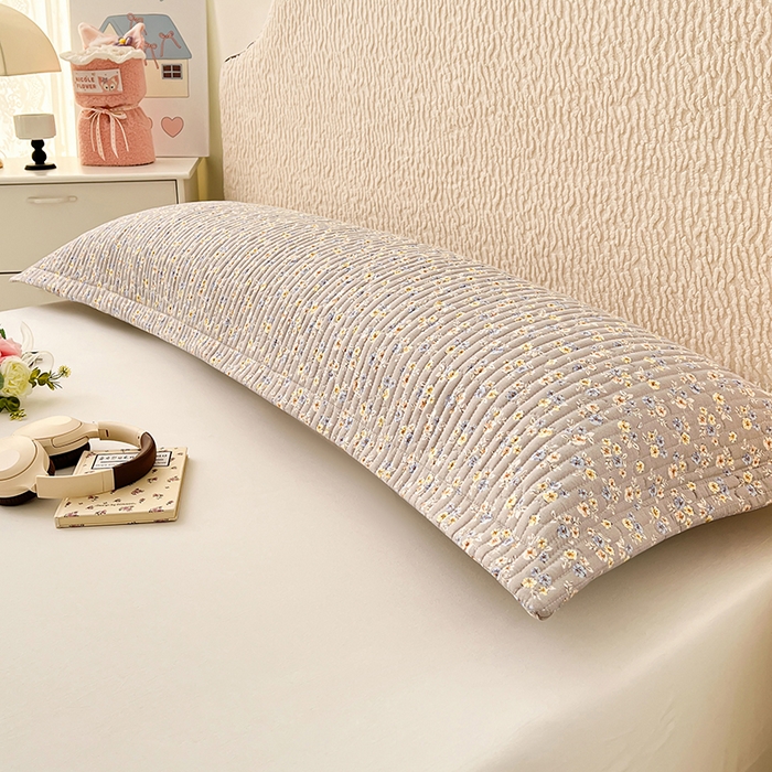 圣比熊 2025新款A类云朵棉夹棉枕套宿舍单人一只装枕芯内胆套-双人枕套 花无归期（压线夹棉）