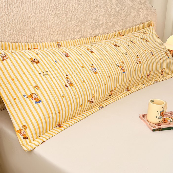 91家纺网 家纺一手货源 找家纺 圣比熊 2025新款A类云朵棉夹棉枕套宿舍单人一只装枕芯内胆套-双人枕套 小星愿（压线夹棉）