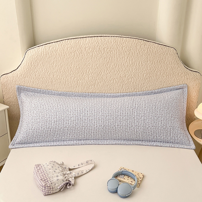 91家纺网 家纺一手货源 找家纺 梦舒羽 2025新款A类云朵棉夹棉枕套宿舍情侣双人加长枕芯内胆套 满天星-蓝（压线夹棉）