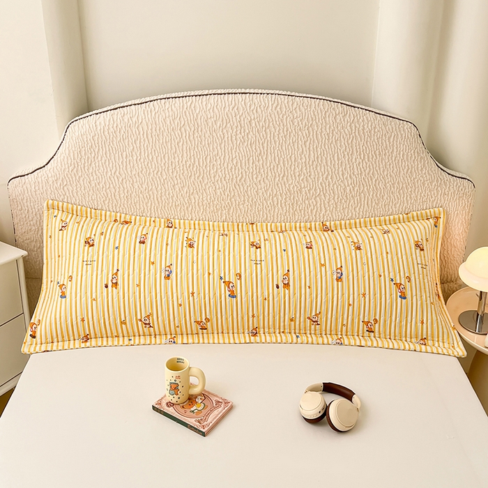 91家纺网 家纺一手货源 找家纺 梦舒羽 2025新款A类云朵棉夹棉枕套宿舍情侣双人加长枕芯内胆套 小星愿（压线夹棉）