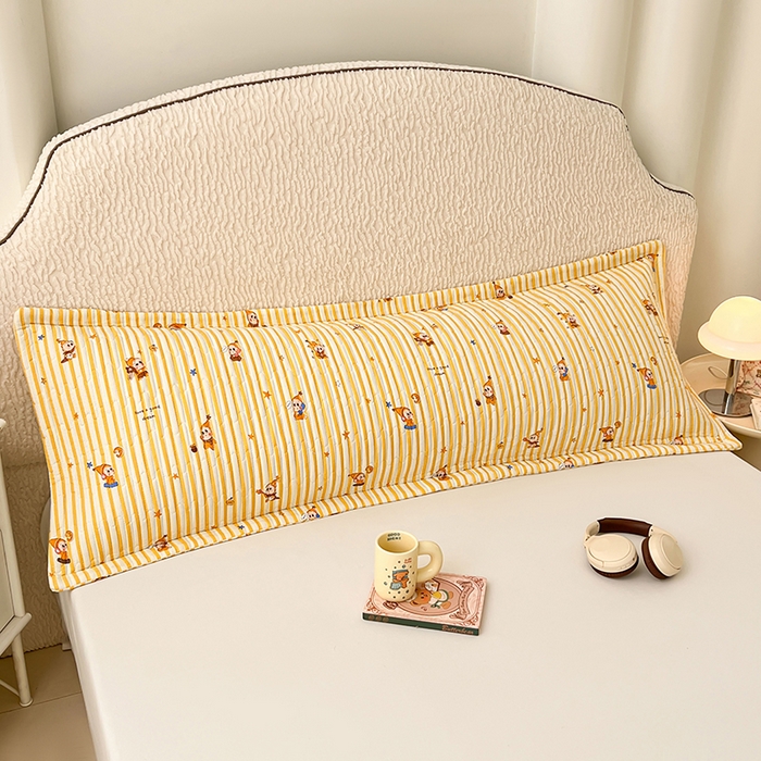 91家纺网 家纺一手货源 找家纺 梦舒羽 2025新款A类云朵棉夹棉枕套宿舍情侣双人加长枕芯内胆套 小星愿（压线夹棉）