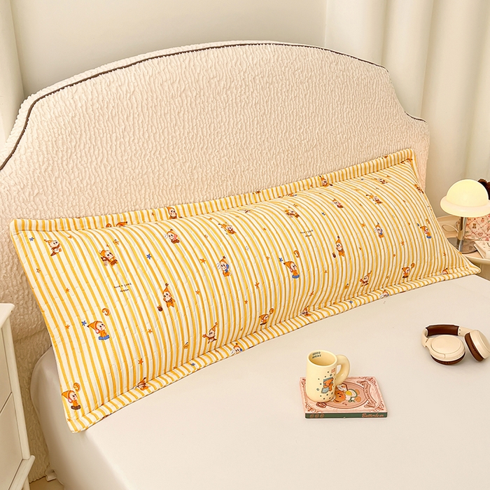 91家纺网 家纺一手货源 找家纺 梦舒羽 2025新款A类云朵棉夹棉枕套宿舍情侣双人加长枕芯内胆套 小星愿（压线夹棉）