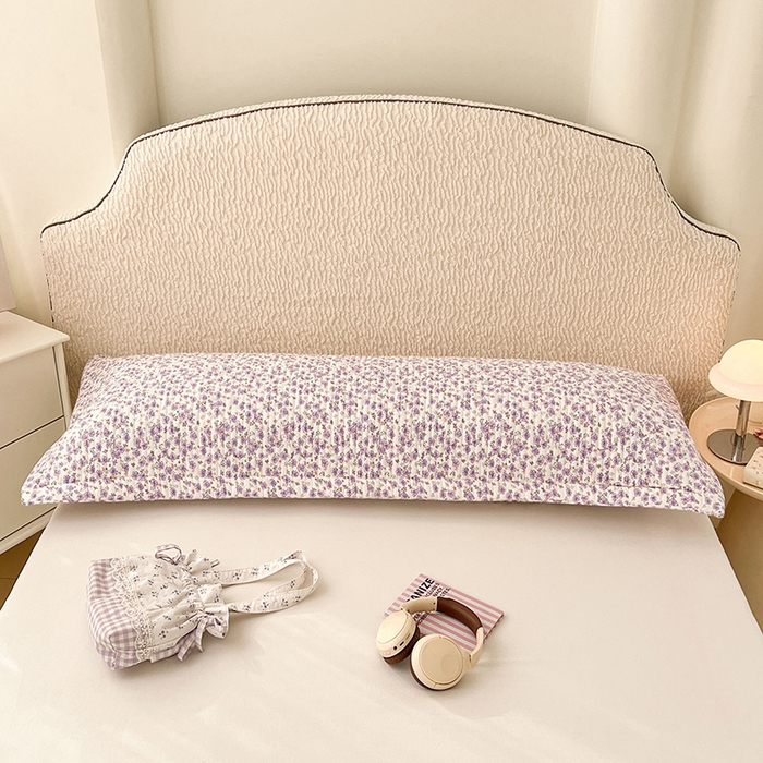 91家纺网 家纺一手货源 找家纺 梦舒羽 2025新款A类云朵棉夹棉枕套宿舍情侣双人加长枕芯内胆套 紫韵星野（压线夹棉）