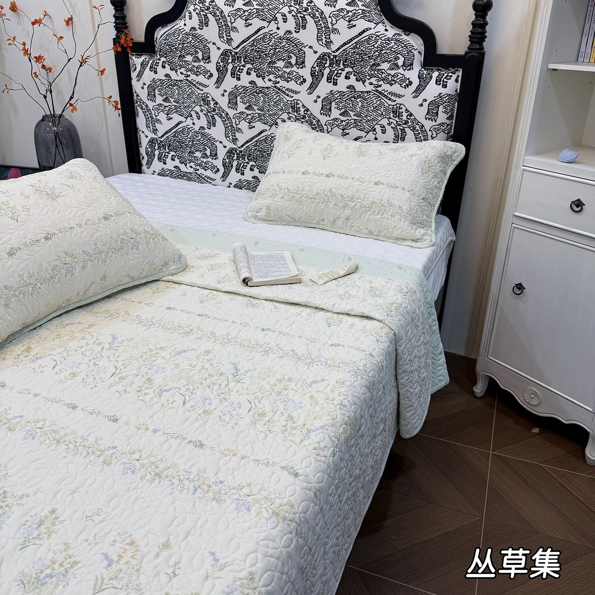 91家纺网 家纺一手货源 找家纺 （总）床盖工厂店 2025新款双面全棉小包边床盖三件套