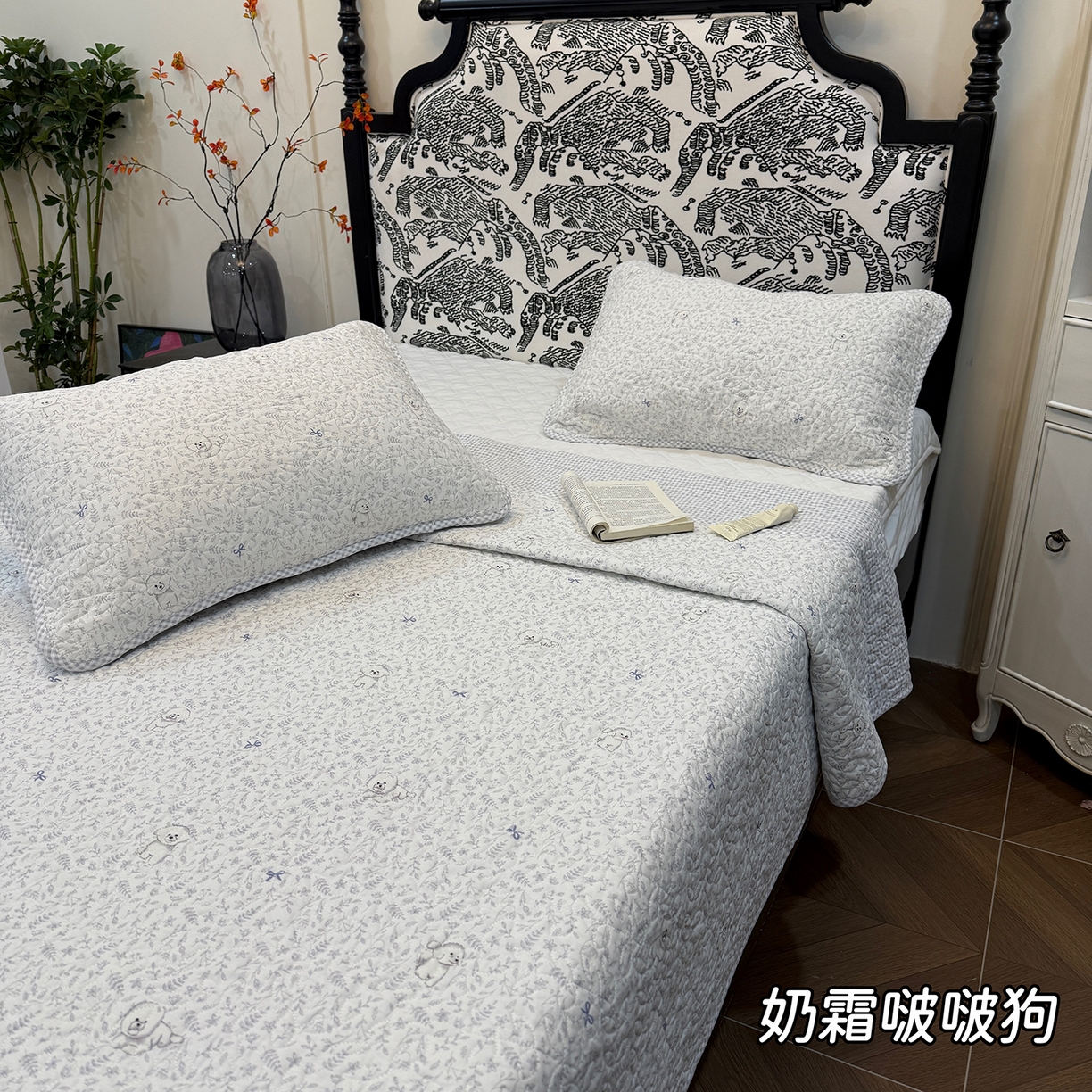 91家纺网 家纺一手货源 找家纺 （总）床盖工厂店 2025新款双面全棉小包边床盖三件套