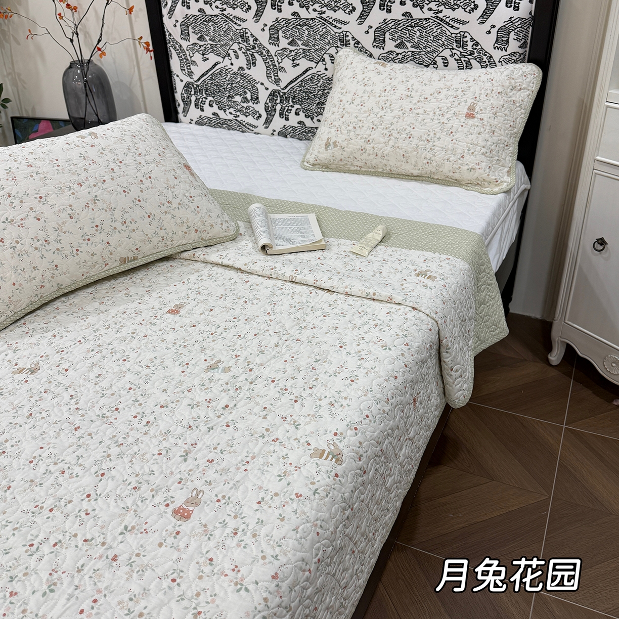 91家纺网 家纺一手货源 找家纺 （总）床盖工厂店 2025新款双面全棉小包边床盖三件套