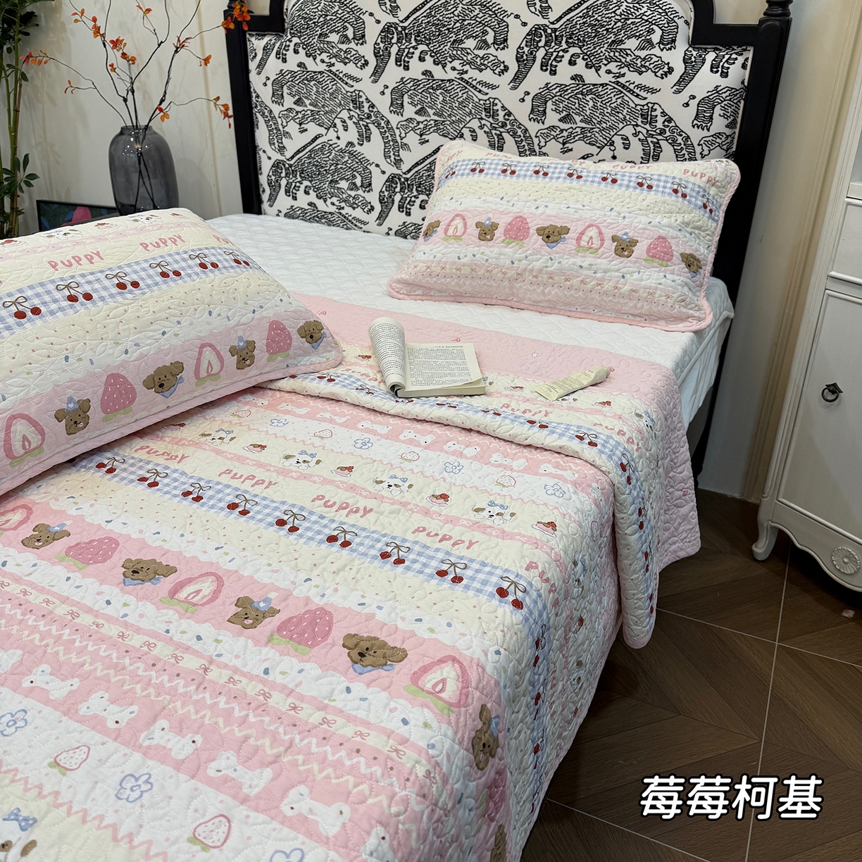 91家纺网 家纺一手货源 找家纺 （总）床盖工厂店 2025新款双面全棉小包边床盖三件套