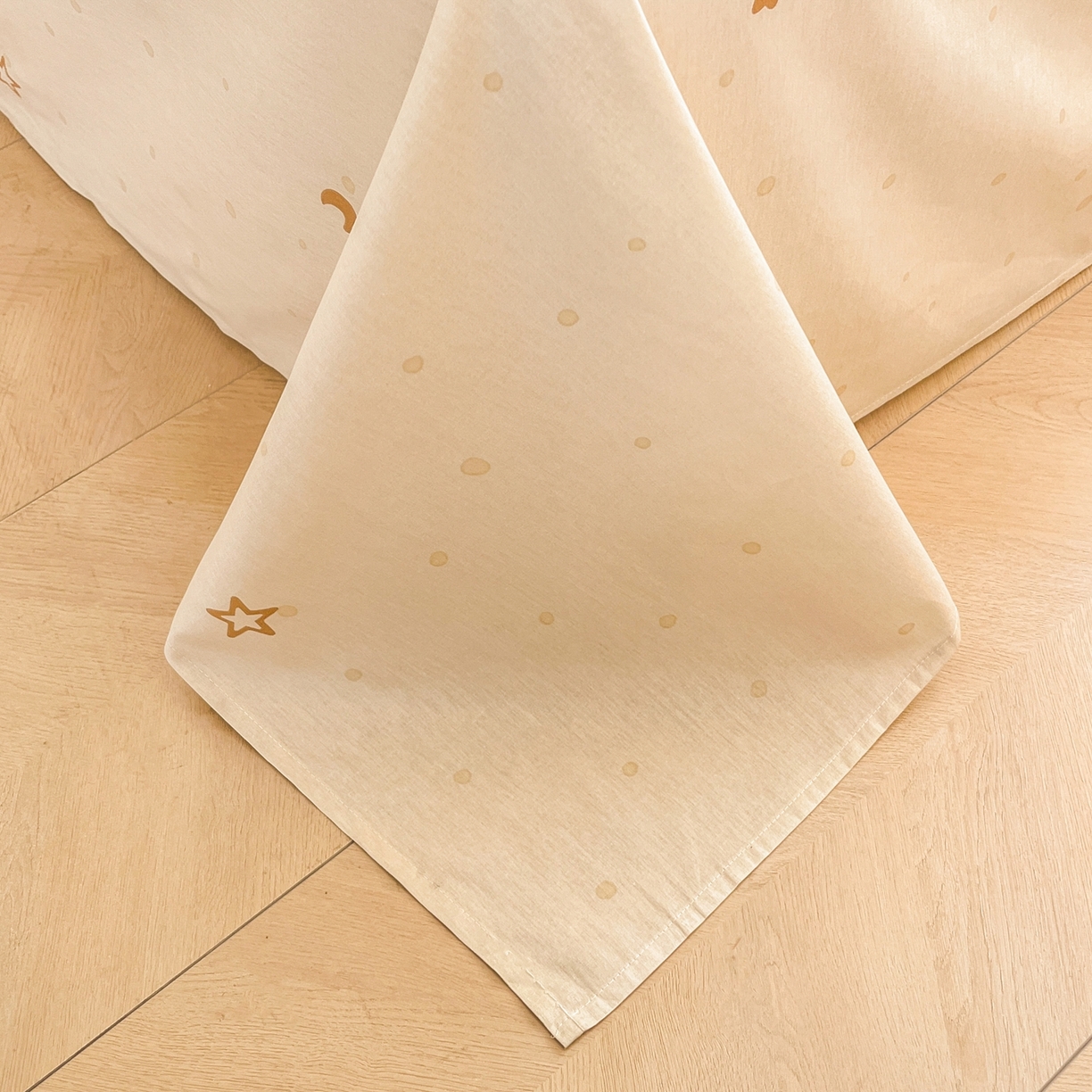 91家纺网 家纺一手货源 找家纺 博雅 2026新款全棉纯棉卡通四件套 可爱星星人