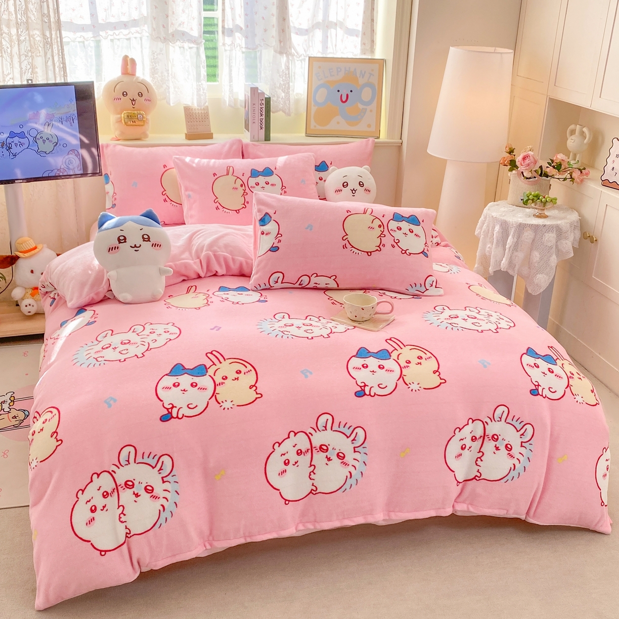 91家纺网 家纺一手货源 找家纺 （总）博雅 2026新款卡哇正版授权高克重牛奶绒四件套